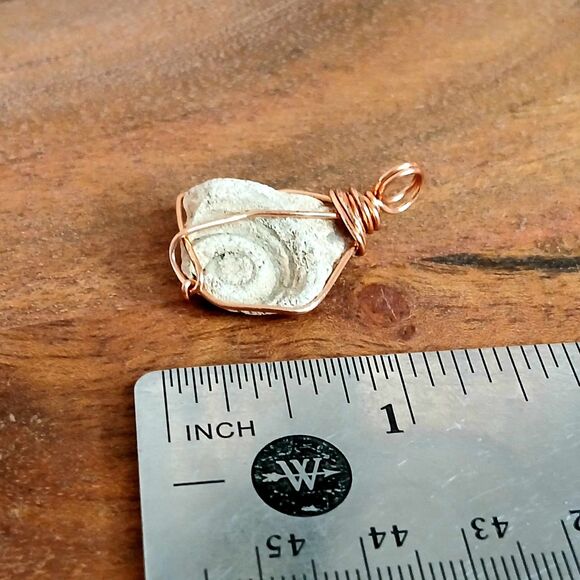 3 Piece Seashell Pendant Set, Wire Wrapped, Beach Nautical - Picture 4 of 4